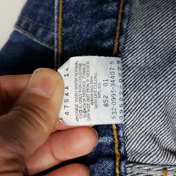 Vintage 90's Levi's Womens 552 Tapered Fit Boyfriend Cotton Jeans Size 16 Short - Picture 9 of 16